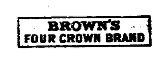 BROWN'S FOUR CROWN BRAND logo