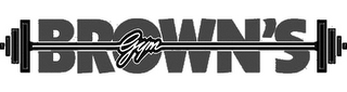 BROWN'S GYM logo