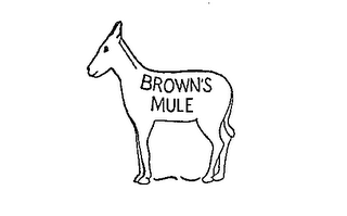 BROWN'S MULE logo