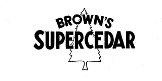 BROWN'S SUPERCEDAR logo