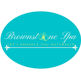 BROWNSTONE SPA LET'S ENHANCE YOU NATURALLY logo
