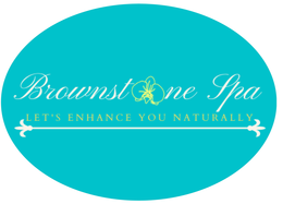 BROWNSTONE SPA LET'S ENHANCE YOU NATURALLY logo