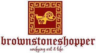BROWNSTONESHOPPER UNIFYING ART & LIFE logo