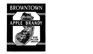 BROWNTOWN APPLE BRANDY RICH MELLOW SMOOTH BRAND logo