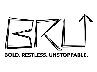 BRU BOLD. RESTLESS. UNSTOPPABLE. logo
