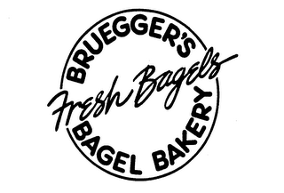 BRUEGGER'S BAGEL BAKERY FRESH BAGELS logo