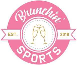 BRUNCHIN' SPORTS EST. 2018 logo