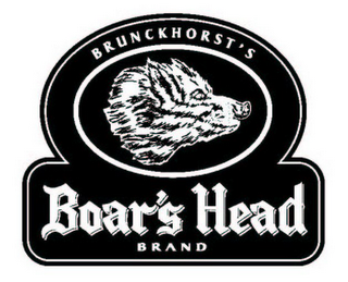 BRUNCKHORST'S BOAR'S HEAD BRAND logo