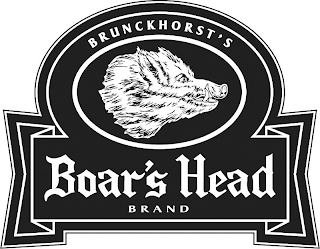BRUNCKHORST'S BOAR'S HEAD BRAND logo