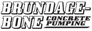 BRUNDAGE-BONE CONCRETE PUMPING logo