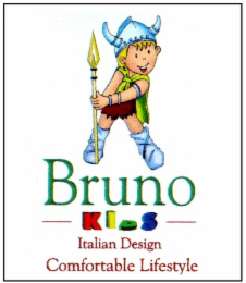 BRUNO KIDS ITALIAN DESIGN COMFORTABLE LIFESTYLE logo
