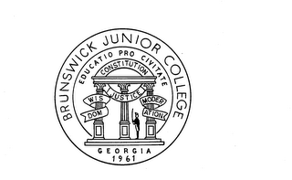 BRUNSWICK JUNIOR COLLEGE GEORGIA 1961 logo