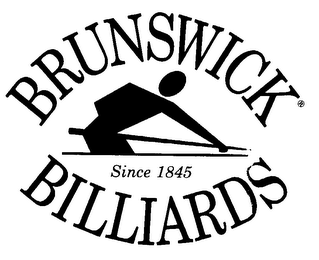 BRUNSWICK SINCE 1845 BILLIARDS logo