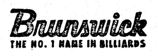 BRUNSWICK THE NO. 1 NAME IN BILLIARDS logo