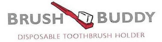 BRUSH BUDDY DISPOSABLE TOOTHBRUSH HOLDER logo
