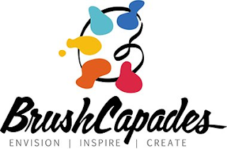 BRUSHCAPADES ENVISION | INSPIRE | CREATE logo