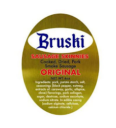 BRUSKI SAUSAGE SKINNIES ORIGINAL logo