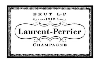 BRUT L-P DEPUIS 1812 SINCE LAURENT-PERRIER CHAMPAGNE logo