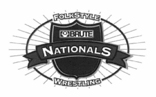 BRUTE NATIONALS FOLKSTYLE WRESTLING logo