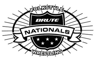 BRUTE NATIONALS FOLKSTYLE WRESTLING logo