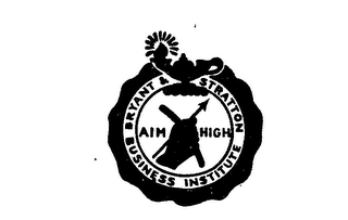 BRYANT & STRATTON BUSINESS INSTITUTE AIM HIGH logo