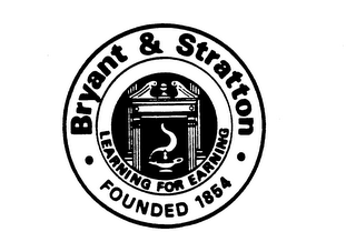 BRYANT & STRATTON FOUNDED 1854 LEARNING FOR EARNING logo