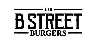 BSB B STREET BURGERS logo