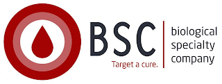 BSC TARGET A CURE. BIOLOGICAL SPECIALTYCOMPANY logo