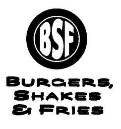 BSF BURGERS, SHAKES & FRIES logo