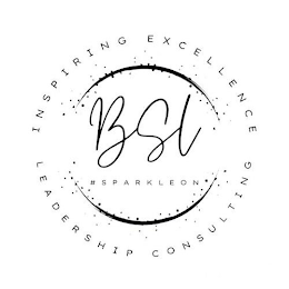 BSL #SPARKLEON INSPIRING EXCELLENCE LEADERSHIP CONSULTING logo