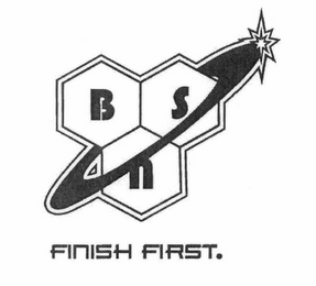 BSN FINISH FIRST. logo