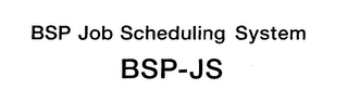 BSP JOB SCHEDULING SYSTEM BSP-JS logo