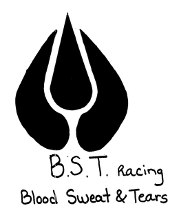 B.S.T. RACING BLOOD SWEAT & TEARS logo