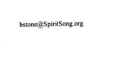 BSTONE@SPIRITSONG.ORG logo