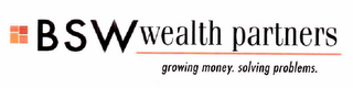 BSW WEALTH PARTNERS GROWING MONEY. SOLVING PROBLEMS logo