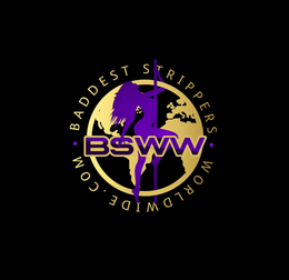 BSWW · BADDEST STRIPPERS · WORLDWIDE.COM logo
