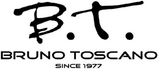B.T. BRUNO TOSCANO SINCE 1977 logo