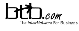 BTB.COM THE INTERNETWORK FOR BUSINESS logo