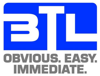 BTL OBVIOUS. EASY. IMMEDIATE. logo