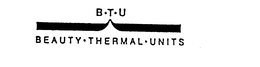 B.T.U. BEAUTY-THERMAL-UNITS logo