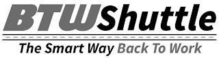 BTWSHUTTLE THE SMART WAY BACK TO WORK logo