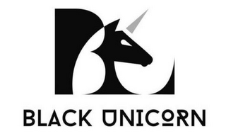 BU BLACK UNICORN logo