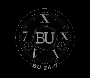 BU XXIV-7 BU 24-7 N E W S S M T W T F S logo