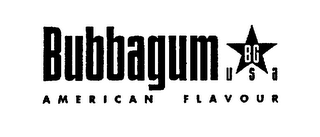 BUBBAGUM BG U S A AMERICAN FLAVOUR logo