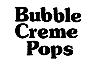 BUBBLE CREME POPS logo