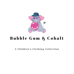 BUBBLE GUM & COBALT A CHILDREN'S CLOTHING COLLECTION logo