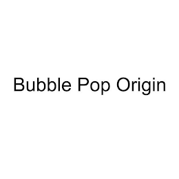 BUBBLE POP ORIGIN logo