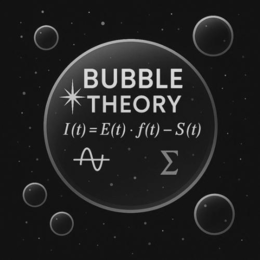 BUBBLE THEORY I(T) = E(T) · F(T) - S(T) logo