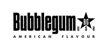 BUBBLEGUM BG USA AMERICAN FLAVOUR logo