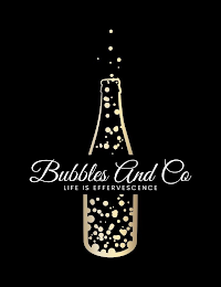 BUBBLES AND CO LIFE IS EFFERVESCENCE logo